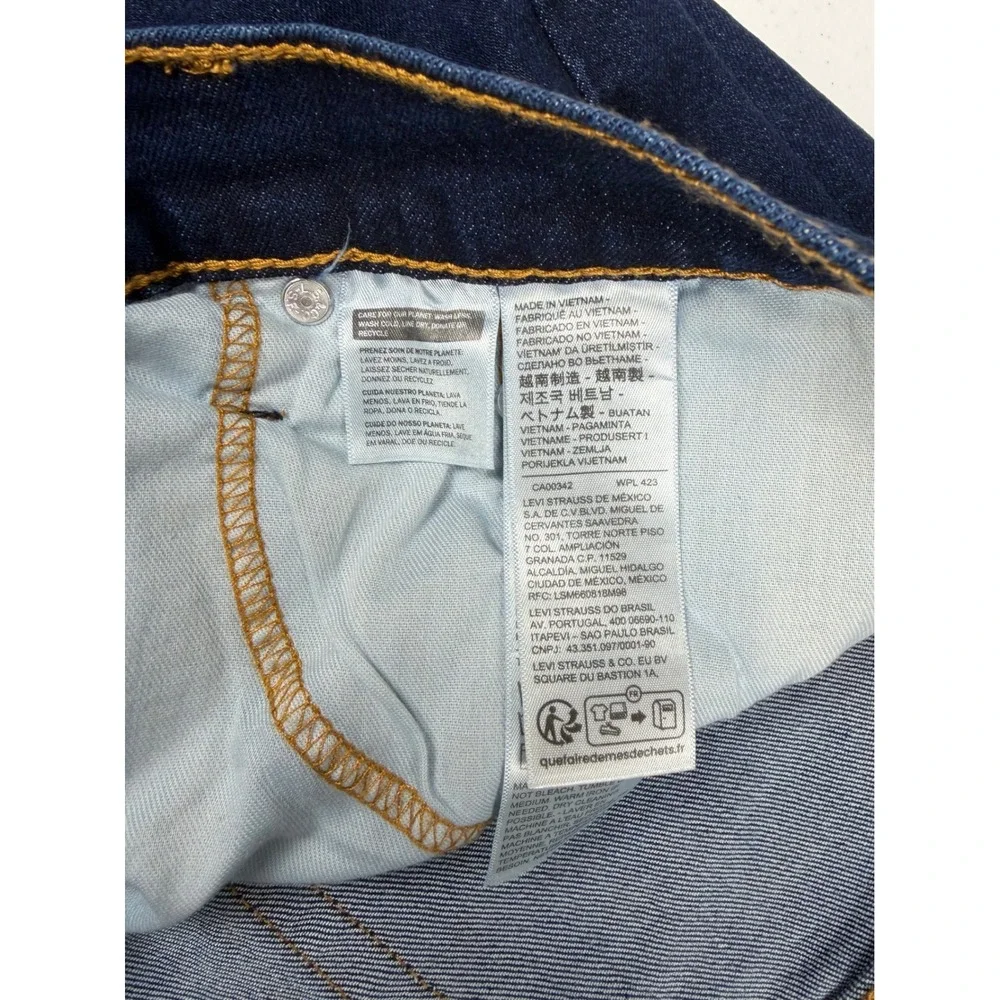 NWT Levis 502 Taper Mens Dark Indigo Stretch Denim Jeans 38x32 NEW